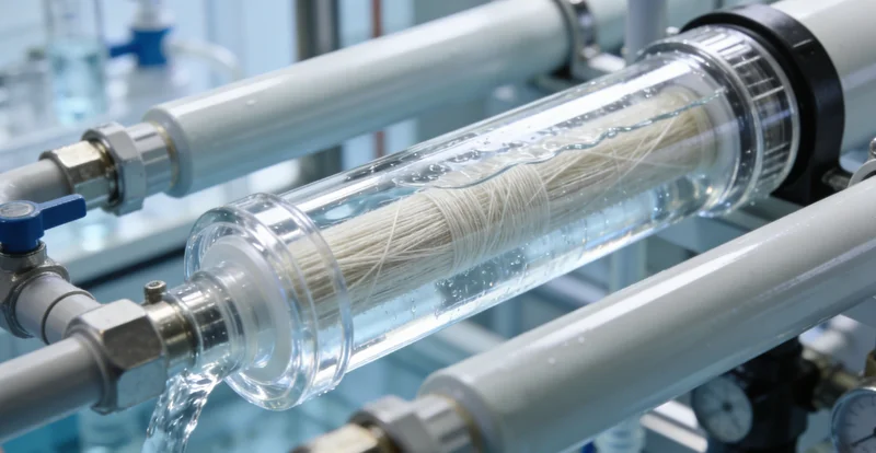 康复患者与家属走在明亮的医院走