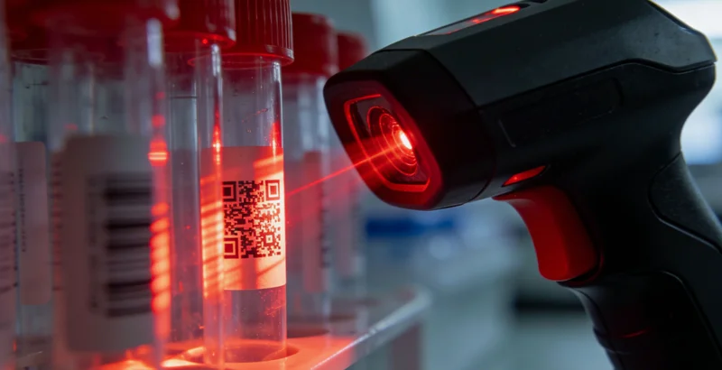 医生与家属在电脑前共同查看检测