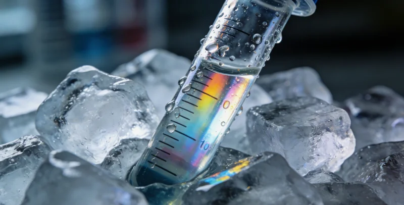 医生正在进行胸腔穿刺术，获取积