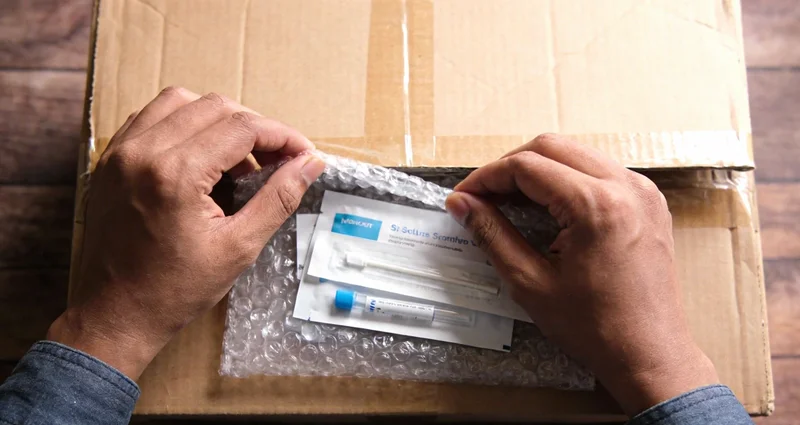 整齐摆放的肠道病原基因检测专用