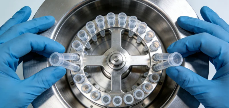 医生与咨询者在一张报告前进行友