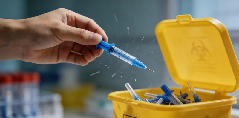 医生面对一堆检查报告,面露困惑