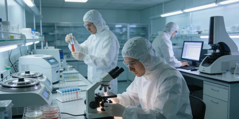 展示高科技基因测序实验室或专业