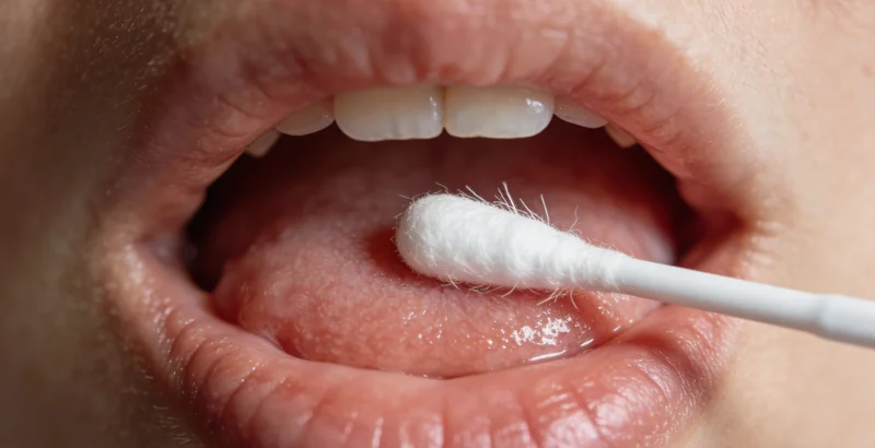 专业医护人员进行采样操作