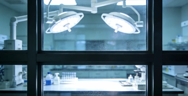 实验室技术人员正在进行精密的核