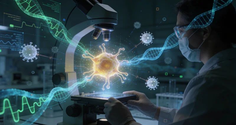 高州医院病理科医生进行基因检测