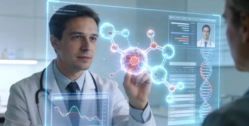 高邮医生与患者讨论基因检测报告