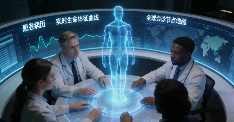 随州家庭在医院进行遗传咨询场景