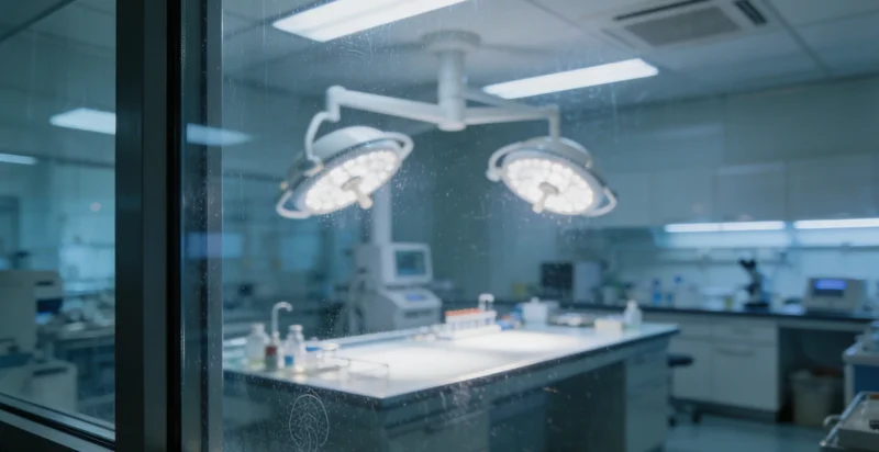 基因检测实验室仪器与DNA螺旋