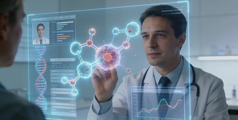 揭阳家庭与医生共同查看基因检测