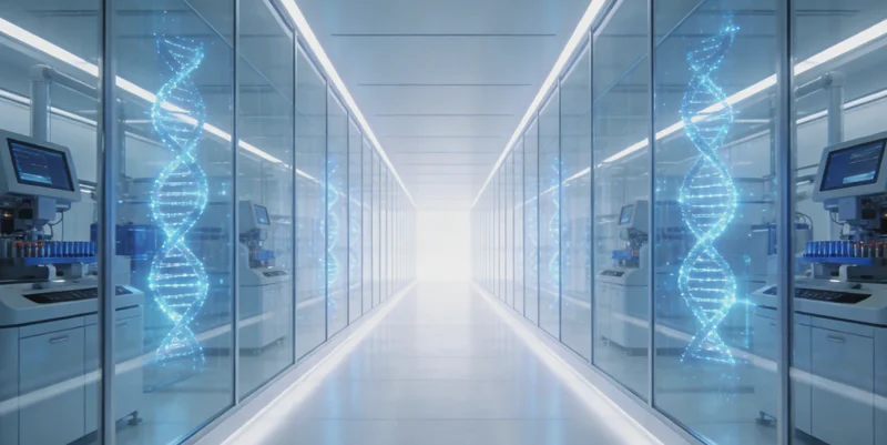 医生在电脑前查看mNGS检测报