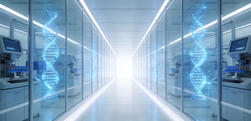 医生正在与咨询者沟通基因检测报