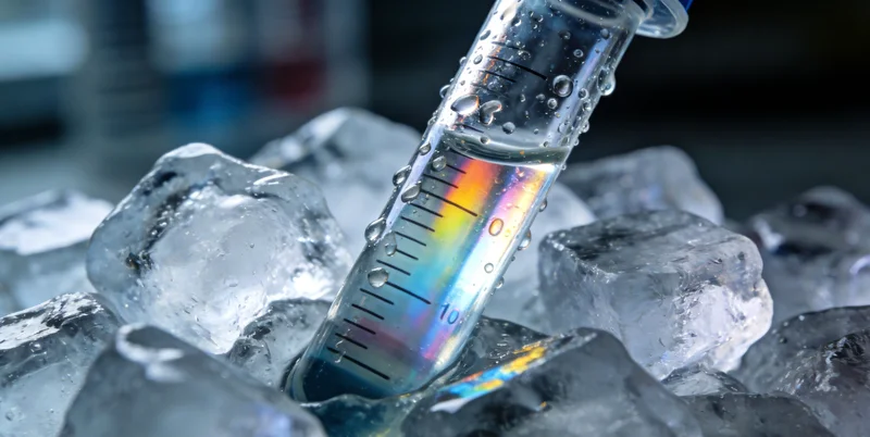 标注有生物样本的专用冷链运输箱