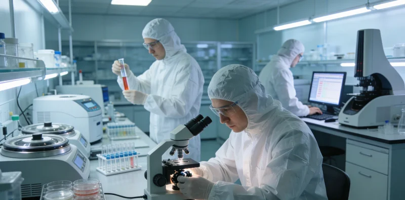 实验室人员正在进行mNGS检测