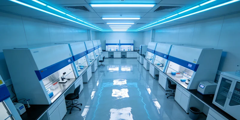 实验室内,科研人员正在操作先进