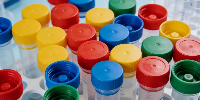 一位女士手捂腹部，面露不适表情