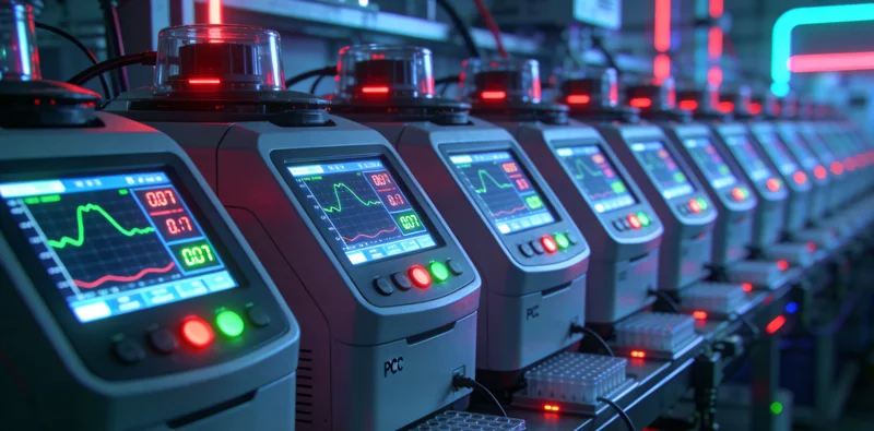 万核基因吉安实验室内，技术人员