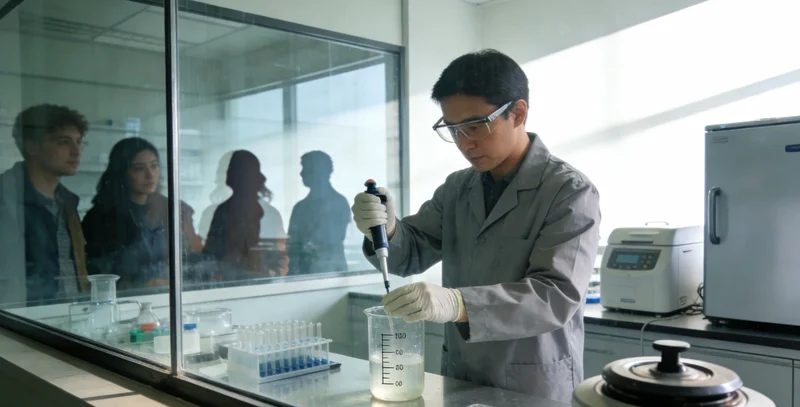 专业基因检测实验室内部,技术人