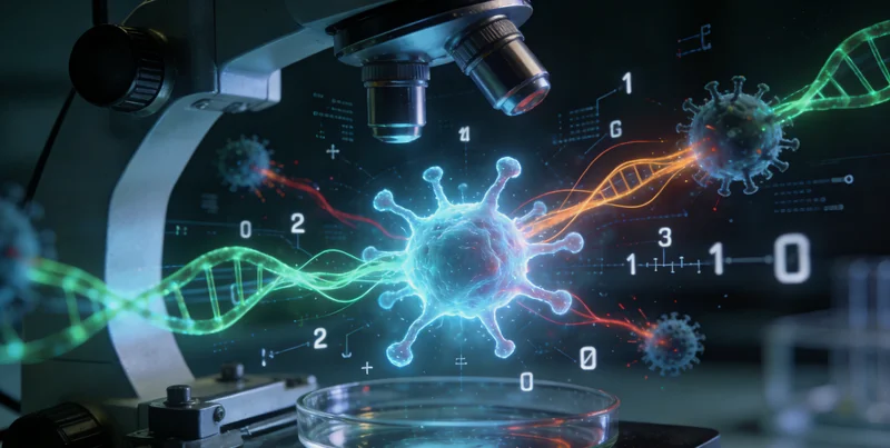 专业实验室人员进行高通量基因测