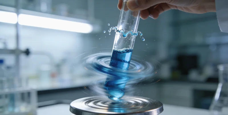 实验室人员正在进行核酸提取操作