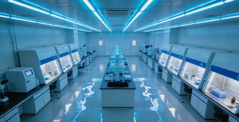 专业实验室内，技术人员操作精密