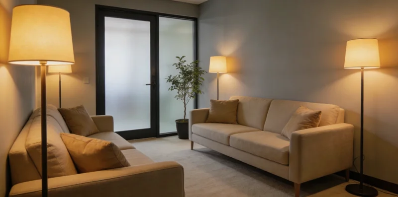 专业的健康顾问在温馨的环境下，