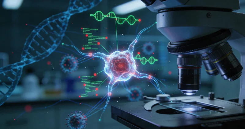 基因检测实验室进行DNA测序数