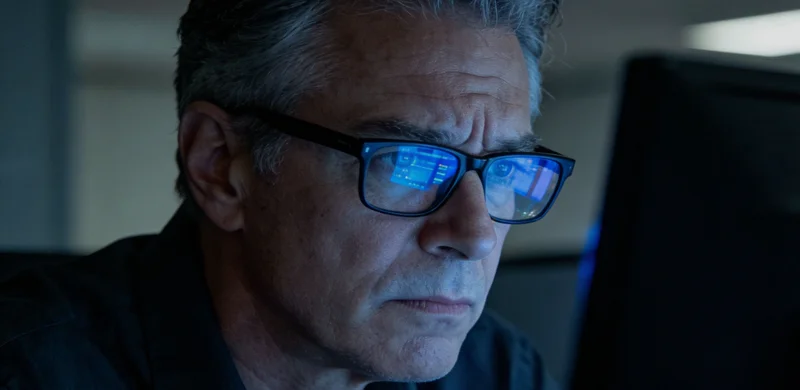 医生正在与咨询者面对面沟通，桌