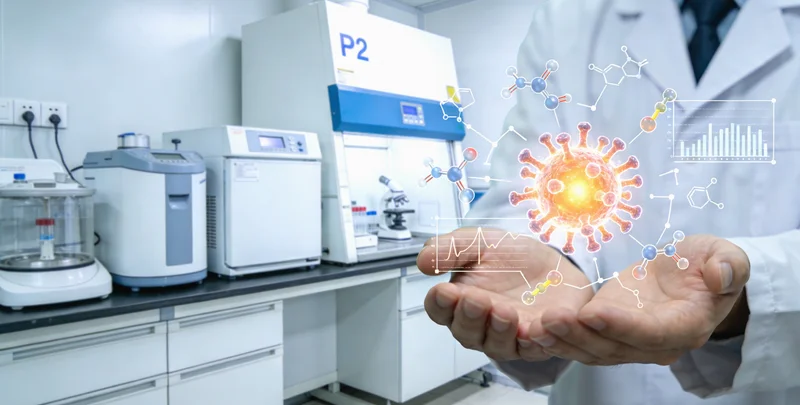 专业实验室进行基因测序分析