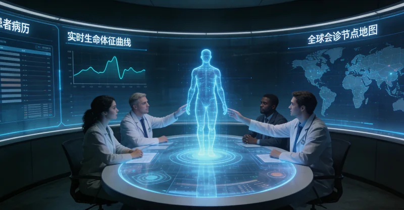 当阳医生与女性患者沟通基因检测