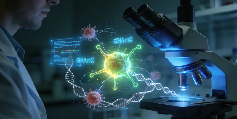 实验室内技术人员操作高通量基因