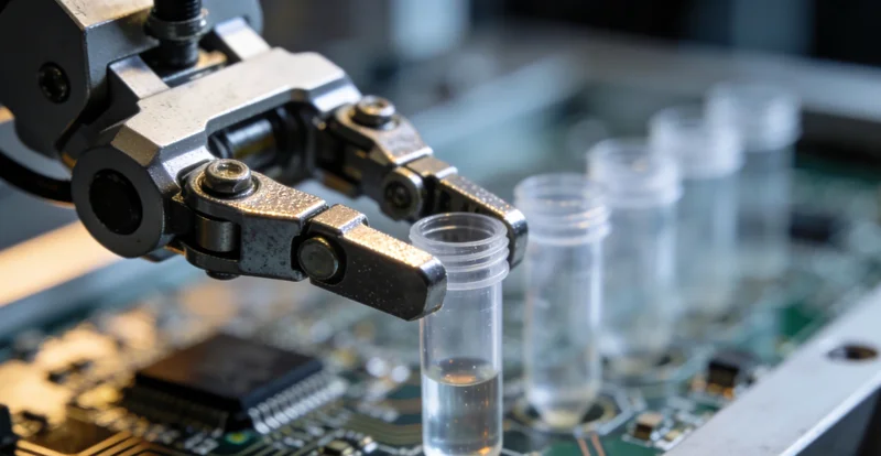 一位医生正在分析患者的肺部CT