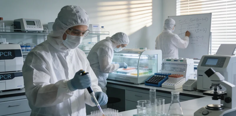 一位穿戴整齐的专业技术人员在明