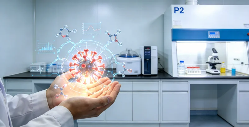 专业实验室进行固原样本基因测序