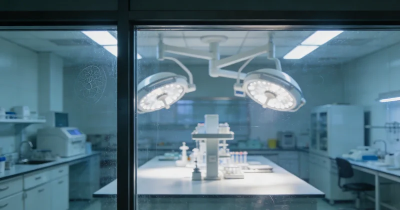 展示从医院采样到实验室检测的规