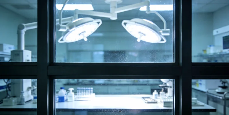 现代化基因测序实验室内部工作场