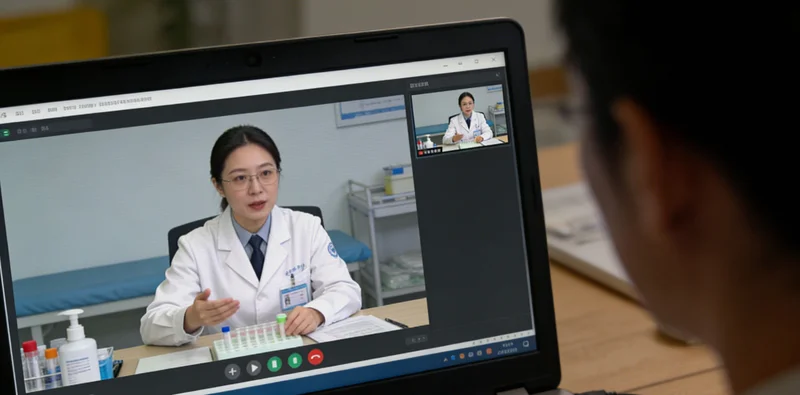 忻州医院内,患者家属正在与呼吸