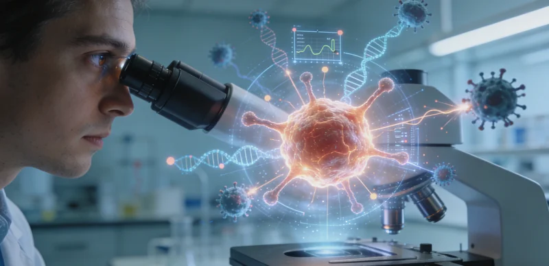 信阳家庭与医生一起查看基因检测