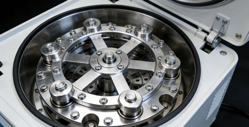 检验科人员在生物安全柜内处理检