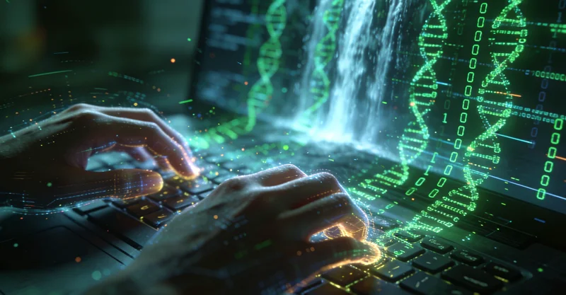 基因检测技术原理流程图,展示从