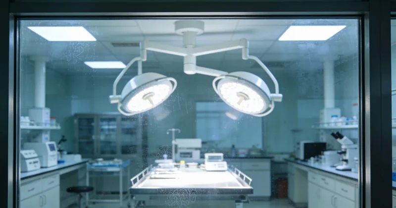 现代化基因测序实验室内部工作场