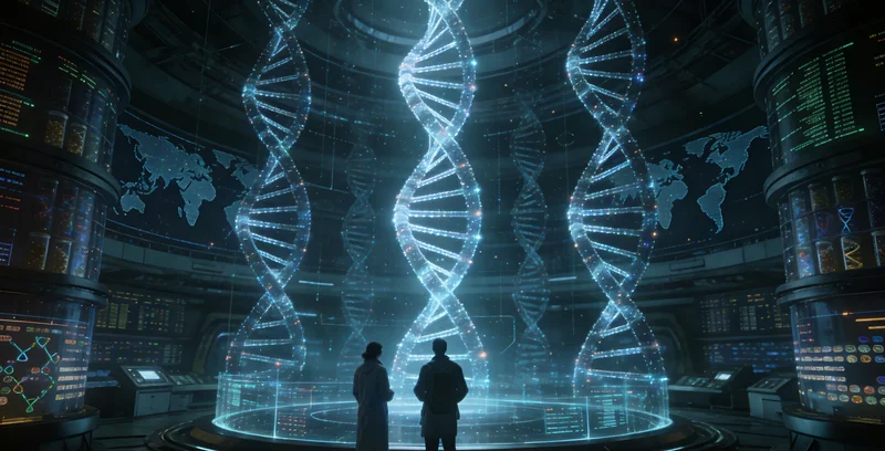 准旗基因检测实验室内部工作场景