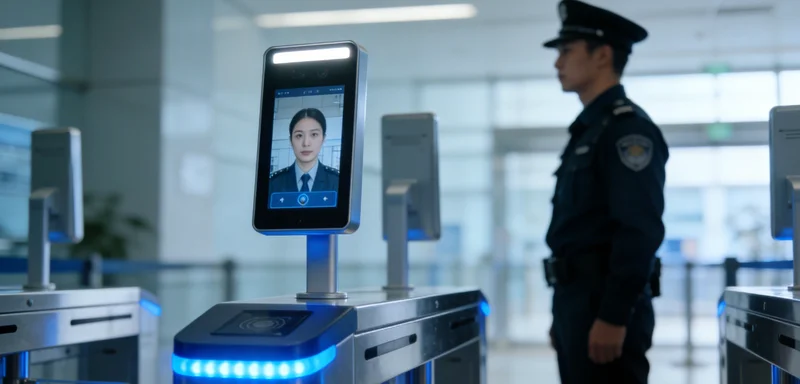 佩戴手套和口罩的快递员在户外分