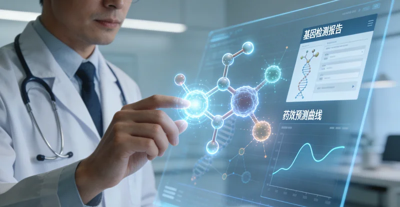 南阳市民查看基因检测报告与医生