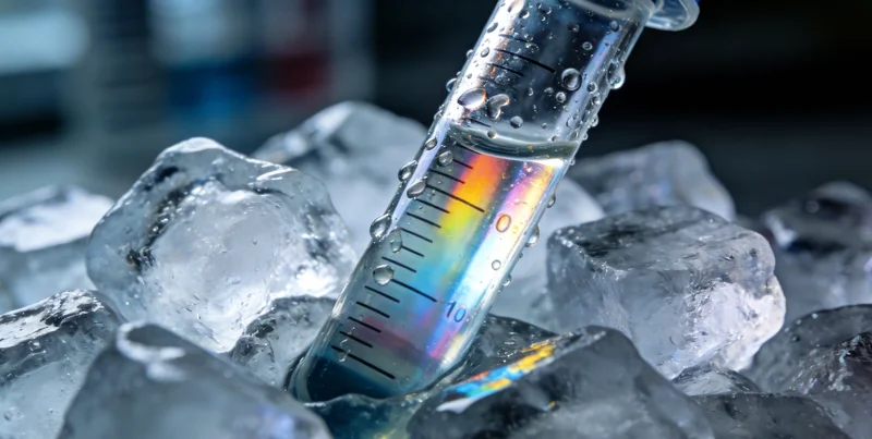 实验室技术人员正在生物安全柜内