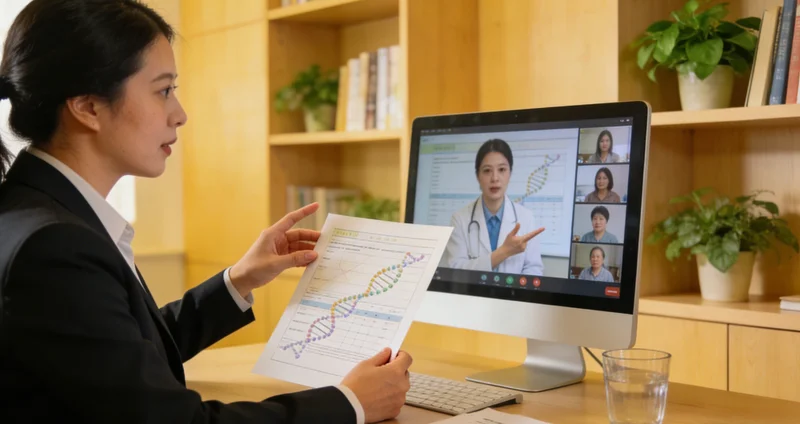 喀什医生为患者解读耳聋基因检测