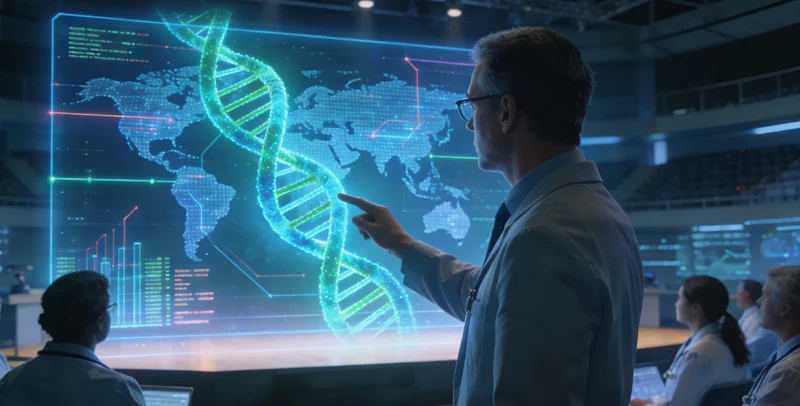 海门医院医生与患者讨论基因检测