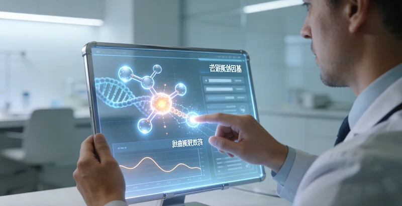 虎林家庭共同查看肠癌基因检测报
