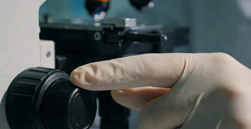 电脑屏幕上显示复杂的生物信息学