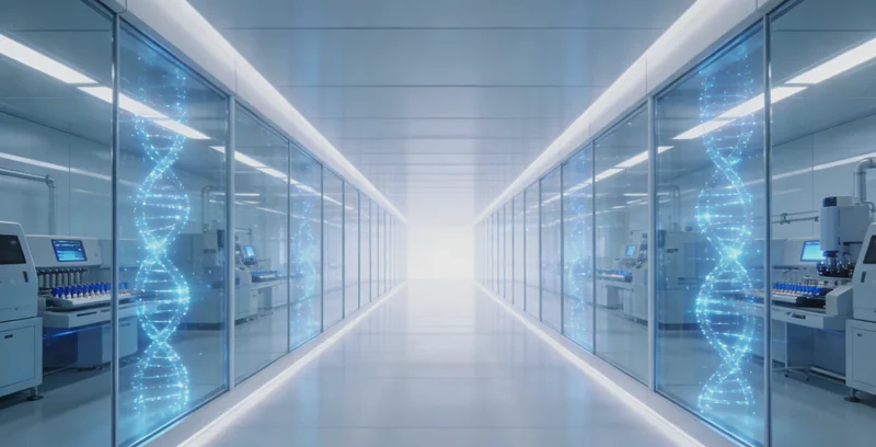 医生在诊室内,正向咨询者展示并